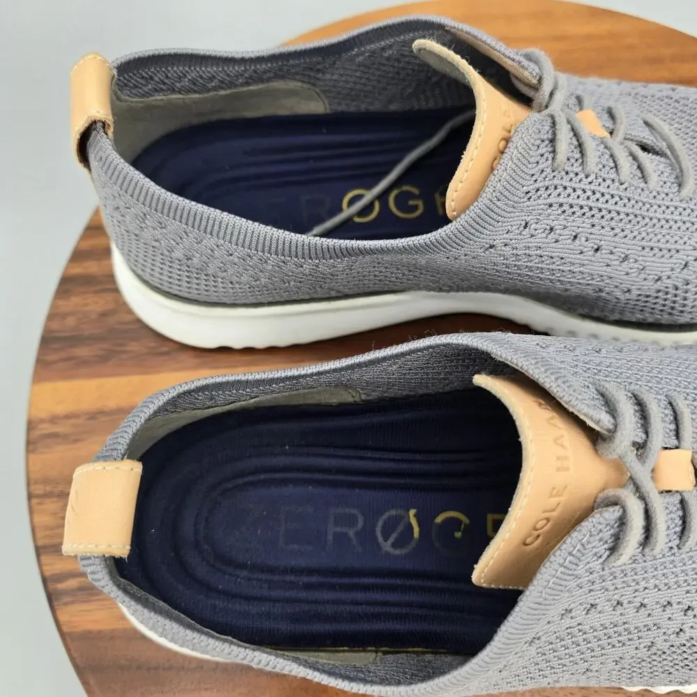 Cole Haan 2.Zerogrand Oxfords Mens 11.5 M Gray Stitchlite Wingtip Casual Shoes